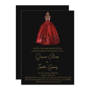 Black silhouette quinceañera