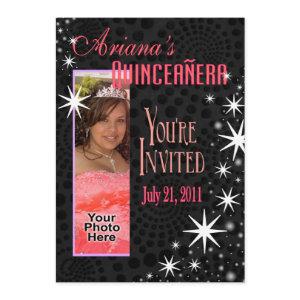 Black Stars Quinceañera Photo Party