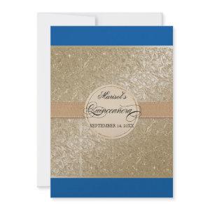 Black Tie Elegance, Cobalt Blue Cream Quinceanera