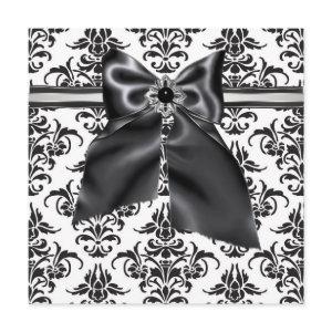 Black Tie Party Black Damask Party