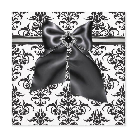 Black Tie Party Black Damask Party
