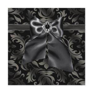 Black Tie Party Black Damask Party