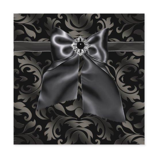 Black Tie Party Black Damask Party