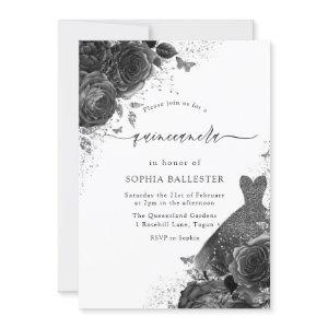 Black & White Vintage Elegant Quinceanera Party