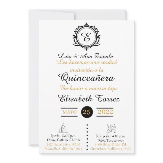 Blan oro  for quinceañ was elegant