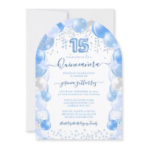 Blue Balloon Sparkle Quinceañera Photo