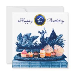BLUE CHARIOT OF SWANS AND CUPCAKES BIRTHDAY PARTY