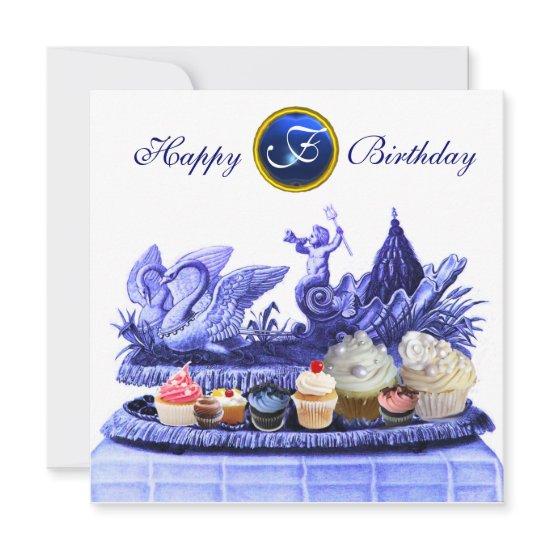 BLUE CHARIOT OF SWANS AND CUPCAKES BIRTHDAY PARTY