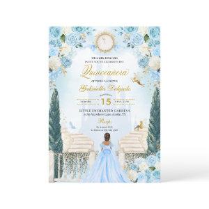 Blue Cinderella Princess Fairy Quinceanera