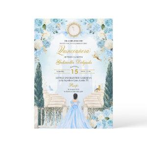 Blue Cinderella Princess Fairy Quinceanera