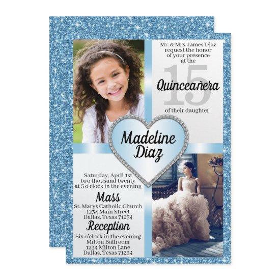 Blue Cinderella Quinceañera  Cumpleaños