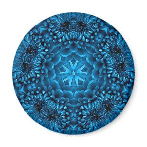 BLUE DAHLIA MAGNET