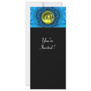 BLUE DAHLIA, TOPAZ ,bright green black yellow