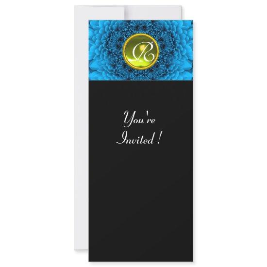 BLUE DAHLIA, TOPAZ ,bright green black yellow