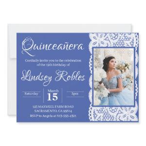 Blue Elegant Quinceanera Photo