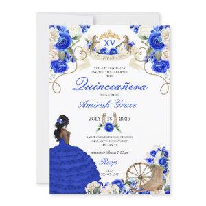 Blue Floral Western Horses Cowgirl Quinceañera