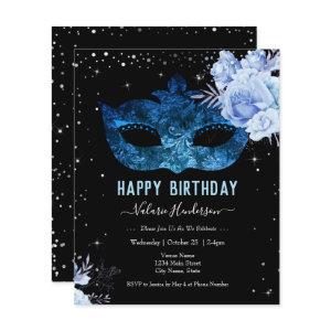 Blue Masquerade Birthday Party