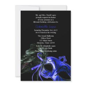 Blue Masquerade Quinceanera Ball