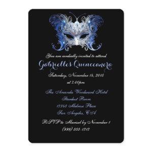 Blue Masquerade Quinceanera