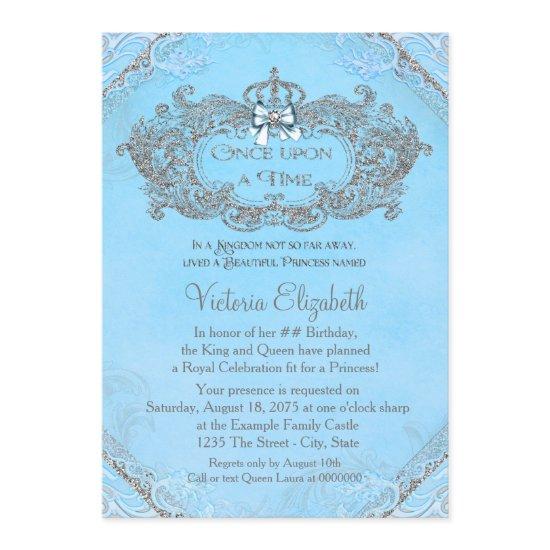 Blue Once Upon a Time Princess Birthday