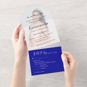 Blue Photo Backdrop RSVP Event