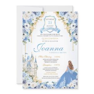 Blue Princess Cinderella Royal Quinceanera v6