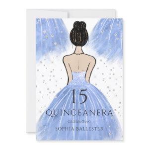 Blue Princess Dress Winter Wonderland Quinceanera