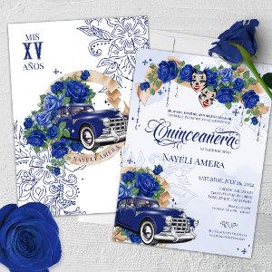 Blue Rose Chola Oldie Lowrider Chicana Quinceanera