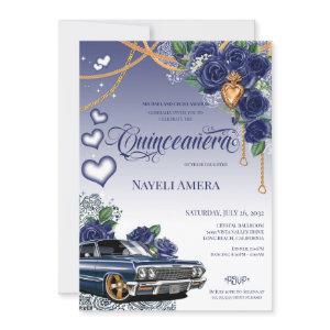 Blue Rose Classic Blue Lowrider Chola Quinceanera