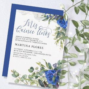 Blue Rose Eucalyptus Mis Quince Anos Quinceanera