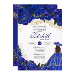 Blue Roses Elegant Charro Quinceanera
