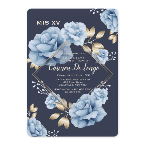 Blue Roses Quinceañera