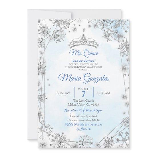 Blue & Silver Geometric Mis Quince