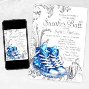 Blue Sneaker Ball Birthday Party