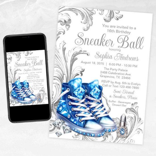 Blue Sneaker Ball Birthday Party