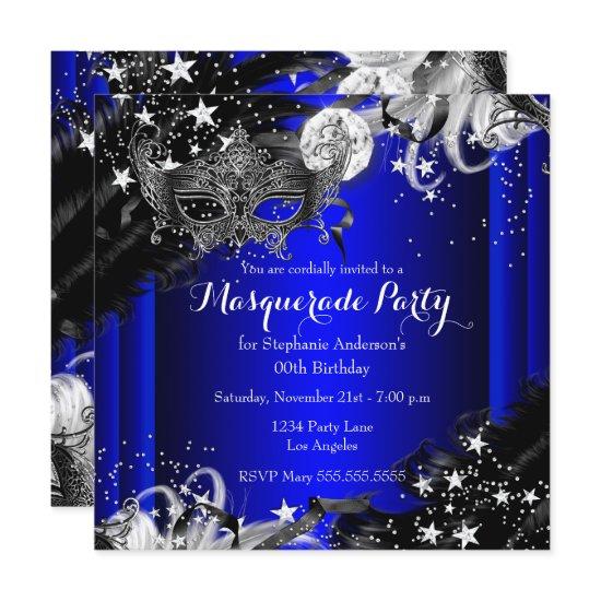 Blue Sparkle Magical Night Masquerade Party