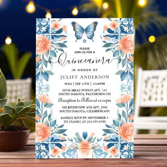 Blue Tiara Family Latina Girly Spanish Quinceanera