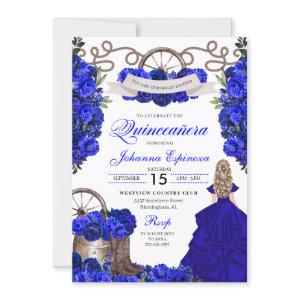 Blue Western Charra Ranchero Quinceanera