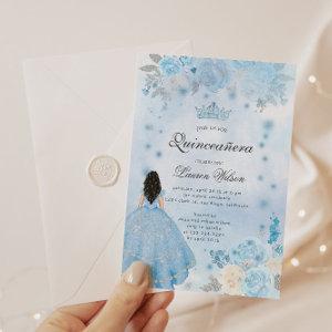 Blue Winter Wonderland Quinceanera