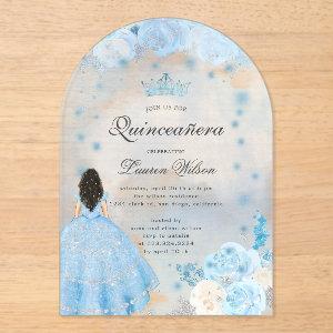 Blue Winter Wonderland Quinceanera