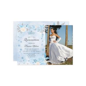 Blue Winter Wonderland Quinceanera