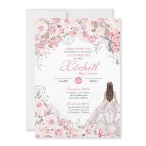 Blush Pink Blossom Elegant Quinceanera