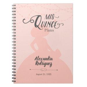 Blush Pink Charro Silhouette Quinceanera Notebook