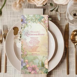 Blush Pink Floral Quinceanera Celebration