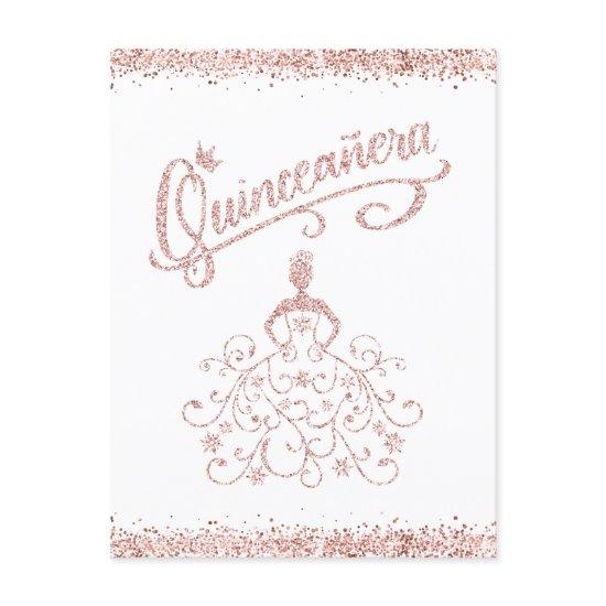 Blush Pink Glitter Quinceañera 15 Crown