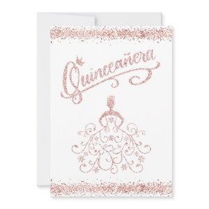 Blush Pink Glitter Quinceañera 15 Crown