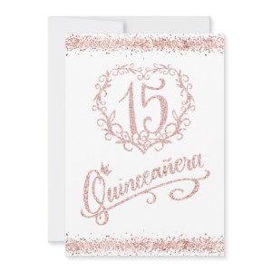 Blush Pink Glitter  Quinceañera 15