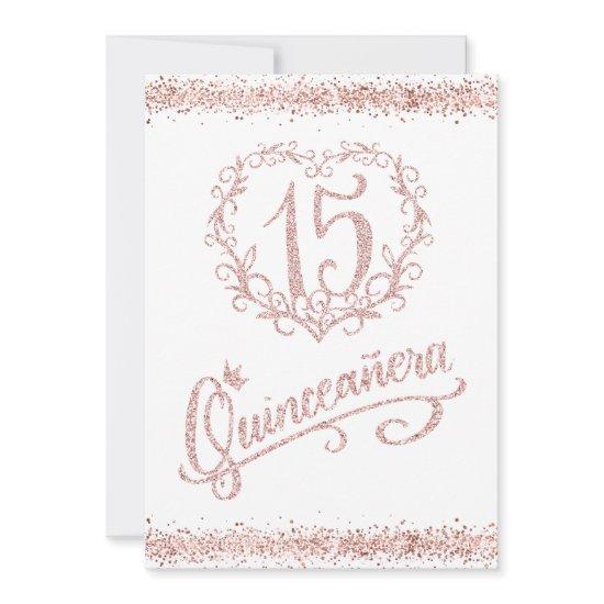 Blush Pink Glitter  Quinceañera 15