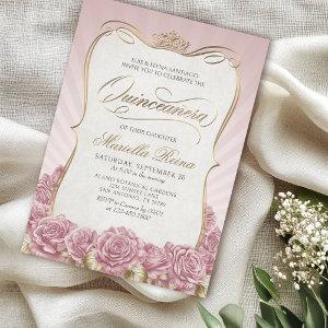 Blush Pink Gold Quinceañera