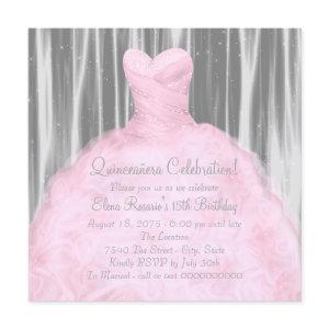 Blush Pink Gray Quinceañera